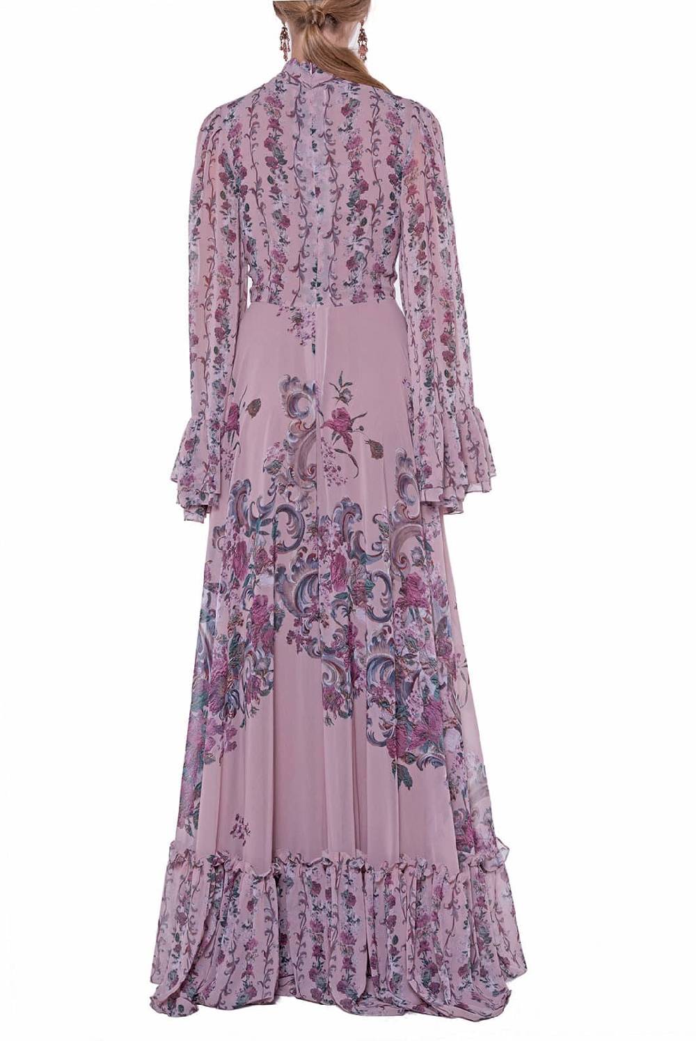 Luisa Beccaria Abito in georgette stampato fiori Convenienza