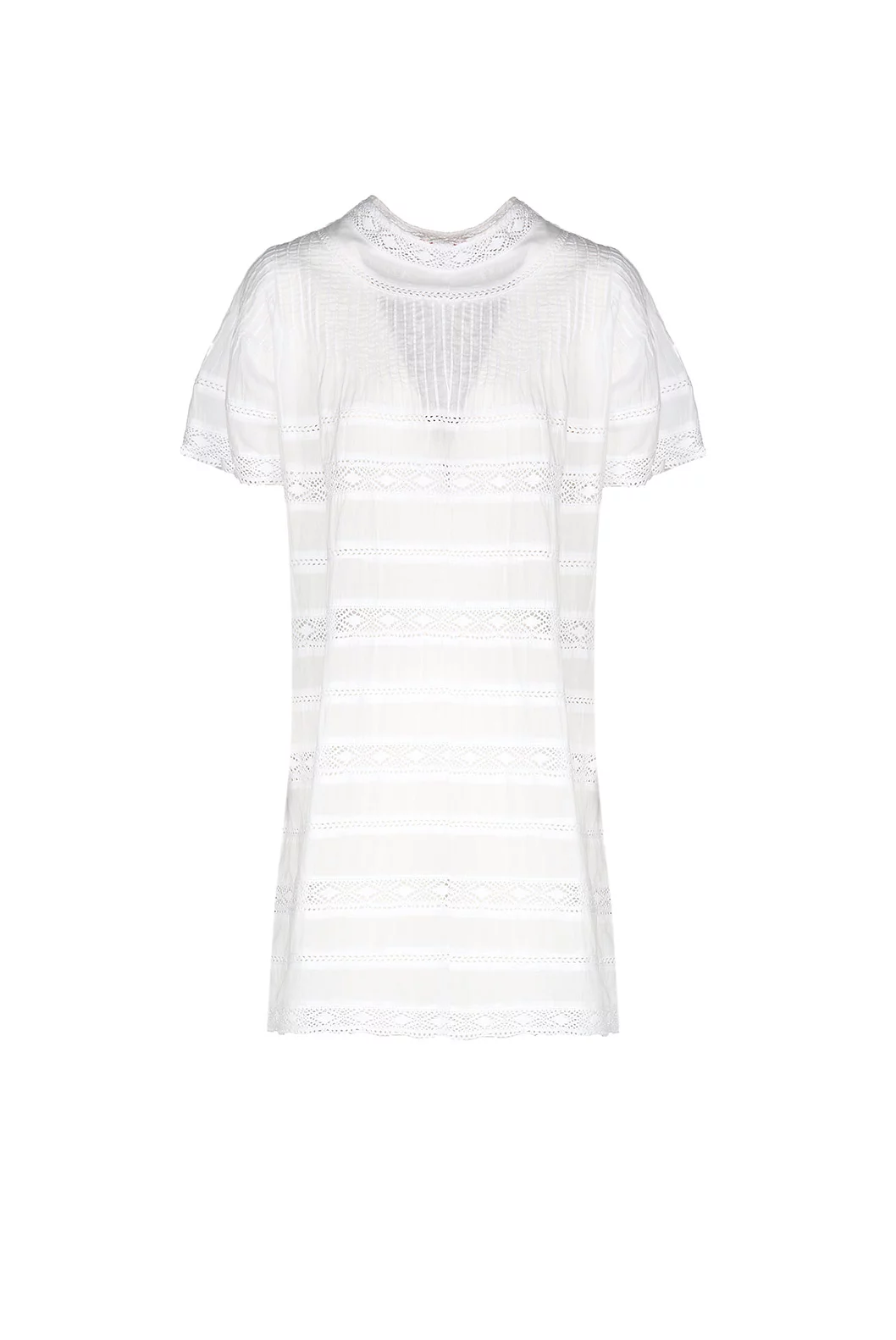 Luisa Beccaria Baby Doll Beach Abito bianco Offerte