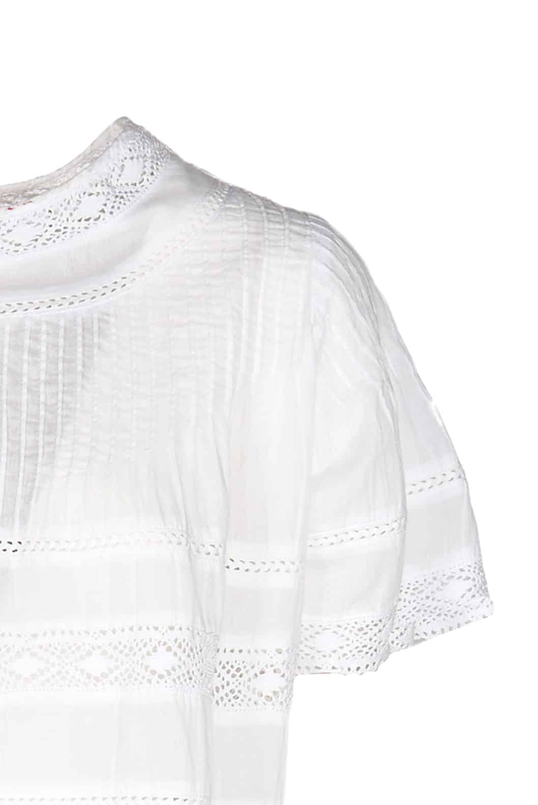 Luisa Beccaria Baby Doll Beach Abito bianco Offerte