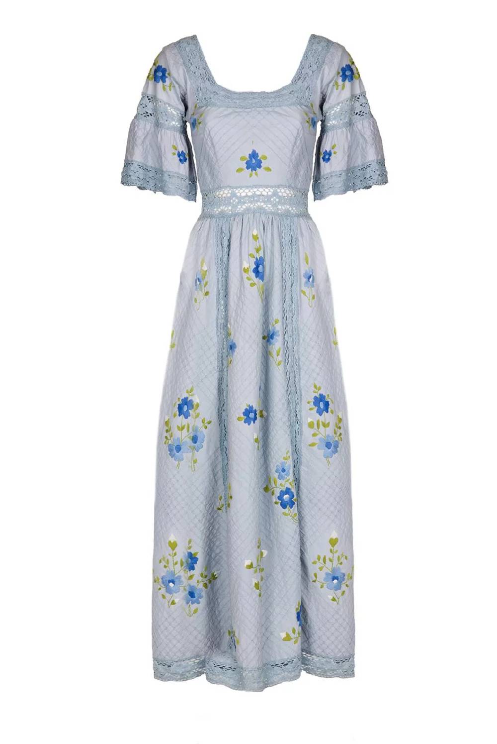 Luisa Beccaria Abito in pizzo floreale ritagliato Hotsell