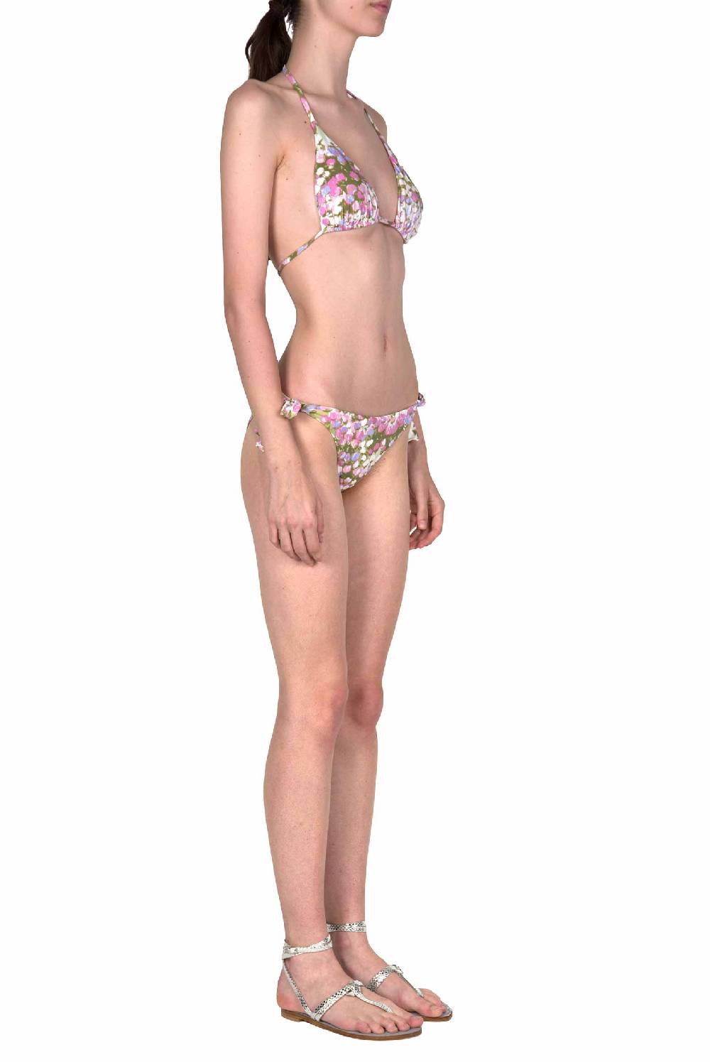Luisa Beccaria Bikini Triangolo E Slip Rosa Monet Italia