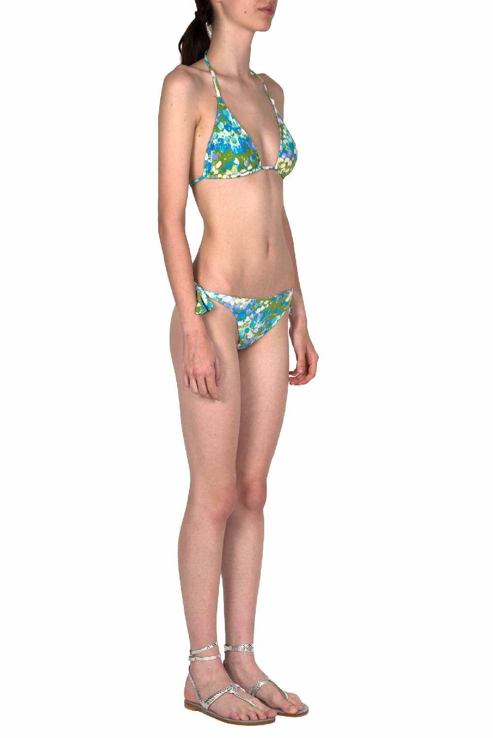 Luisa Beccaria Bikini Triangolo E Slip Blu Monet 2025