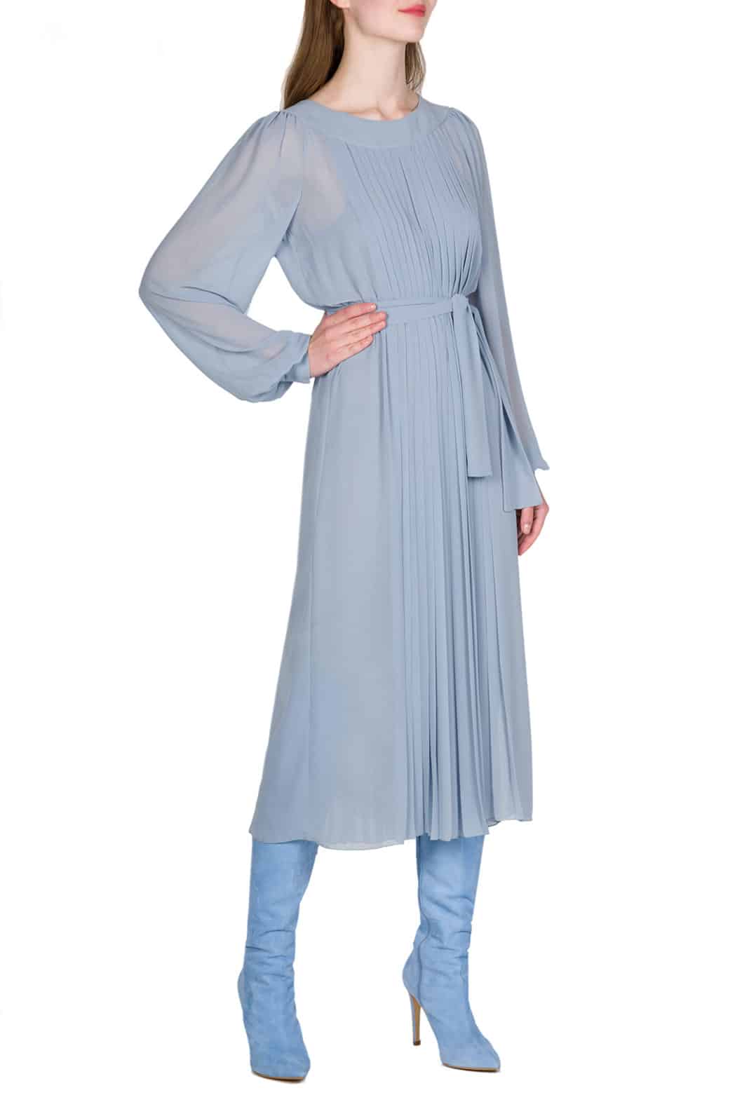 Luisa Beccaria Abito in chiffon plissettato Soddisfazione Garantita