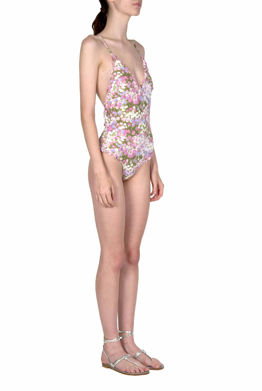 Luisa Beccaria Costume intero rosa Monet Spedizione Gratuita