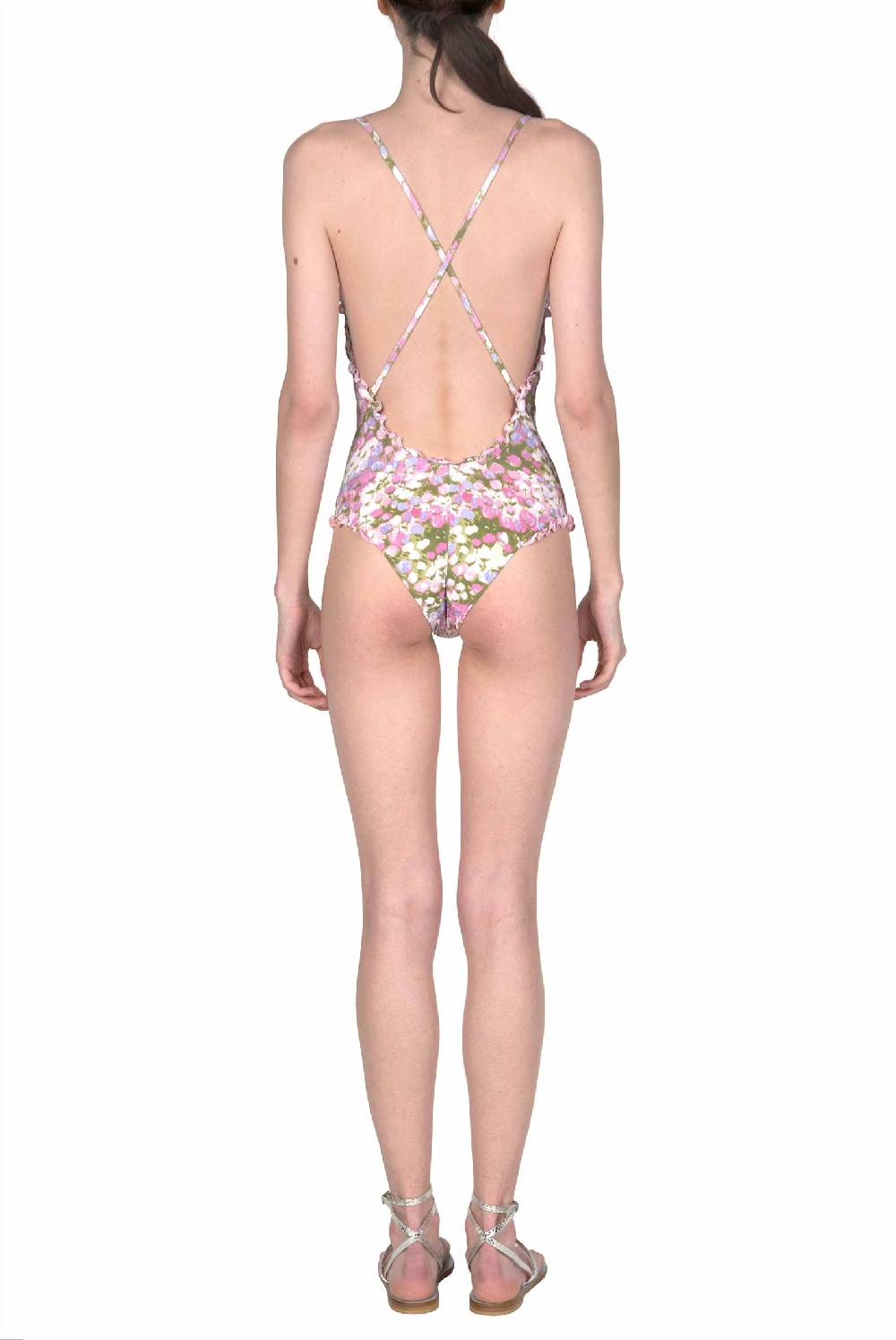 Luisa Beccaria Costume intero rosa Monet Spedizione Gratuita