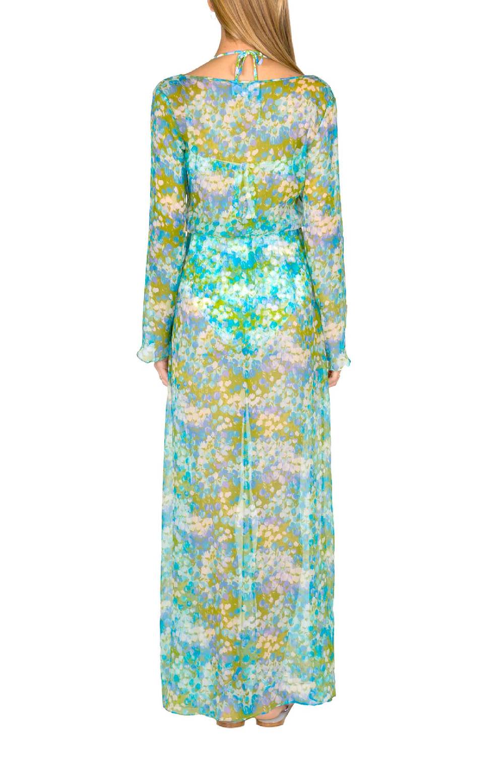 Luisa Beccaria Chemisier in chiffon Monet Negozi Online