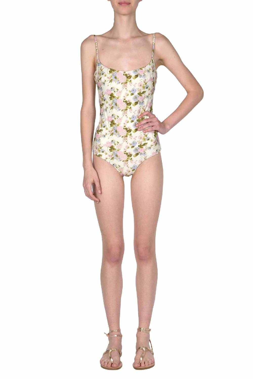 Luisa Beccaria Costume Intero Blooming Roses Double Face Promozione Limitata
