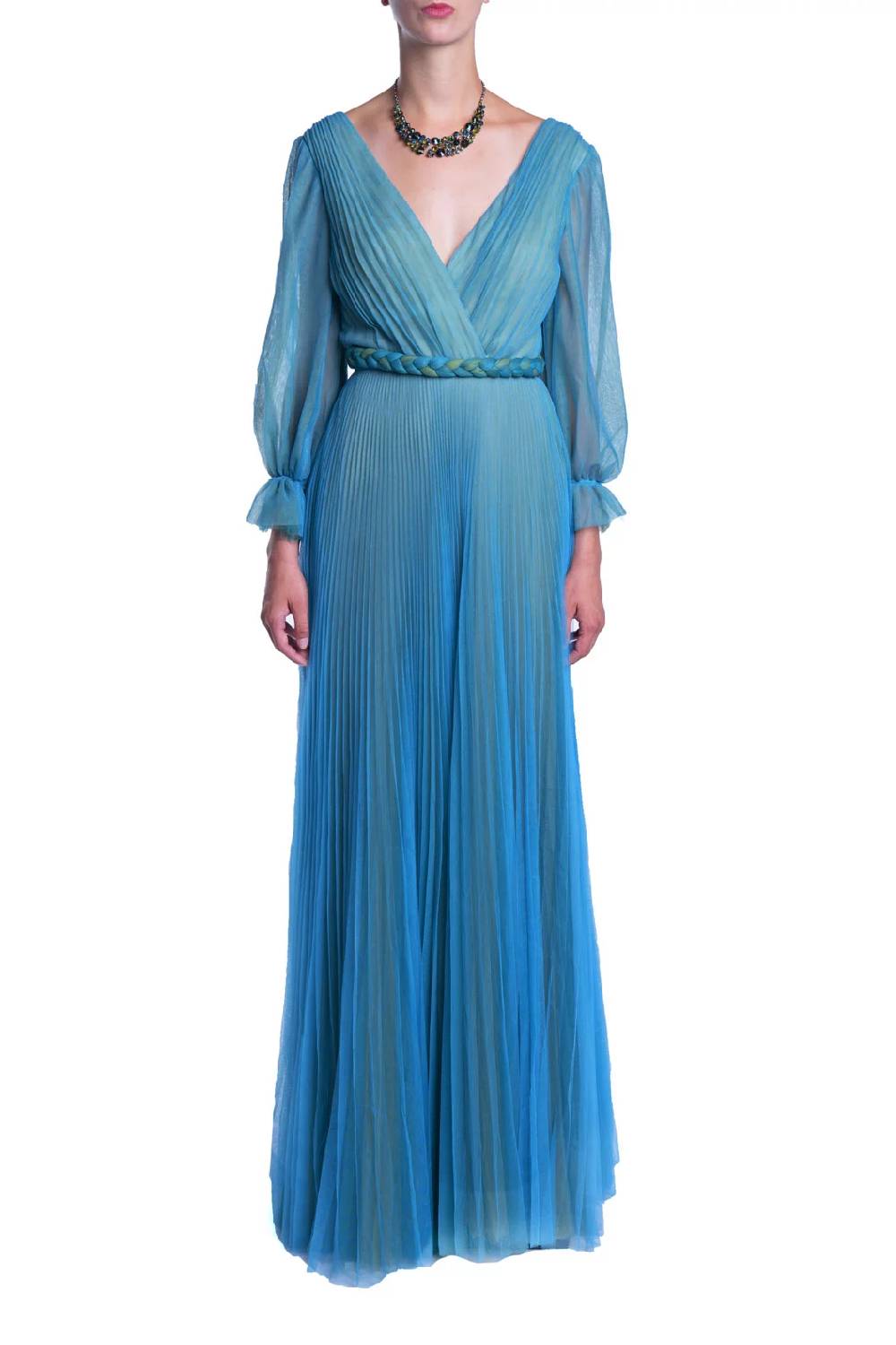 Luisa Beccaria Maxi abito in tulle plissettato I Più Venduti