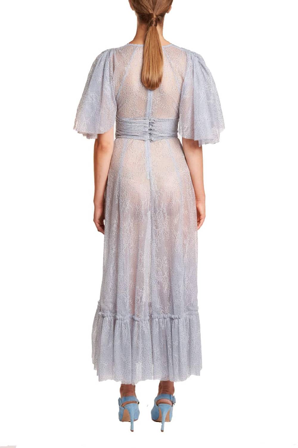 Luisa Beccaria Abito in pizzo lurex Spedizione gratuita