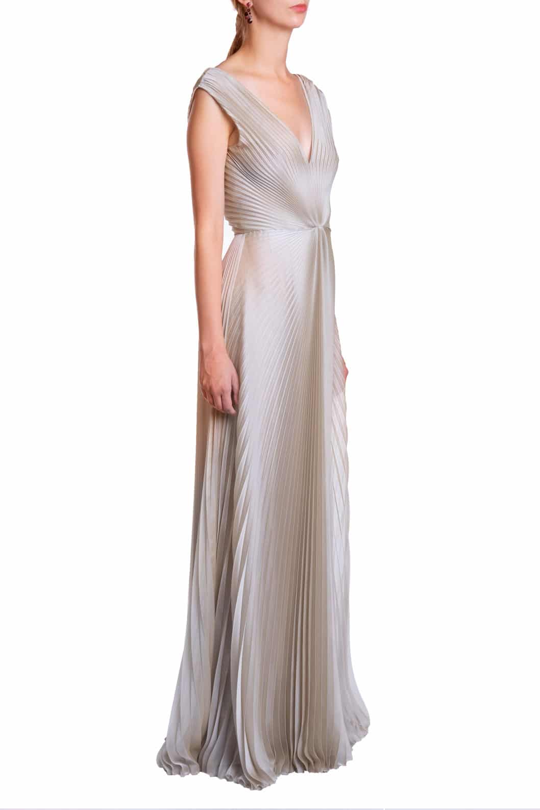 Luisa Beccaria Abito iridescente plissettato Sconto di tempo limitato