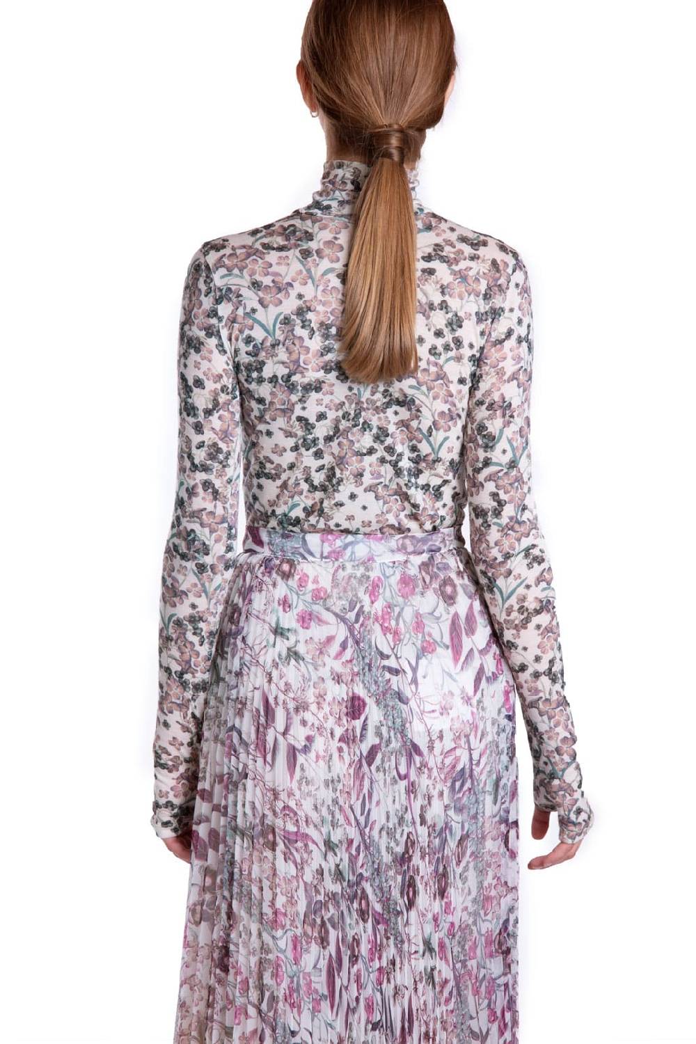 Luisa Beccaria Dolcevita Jersey Lana Seta Bianco Vendite stagionali