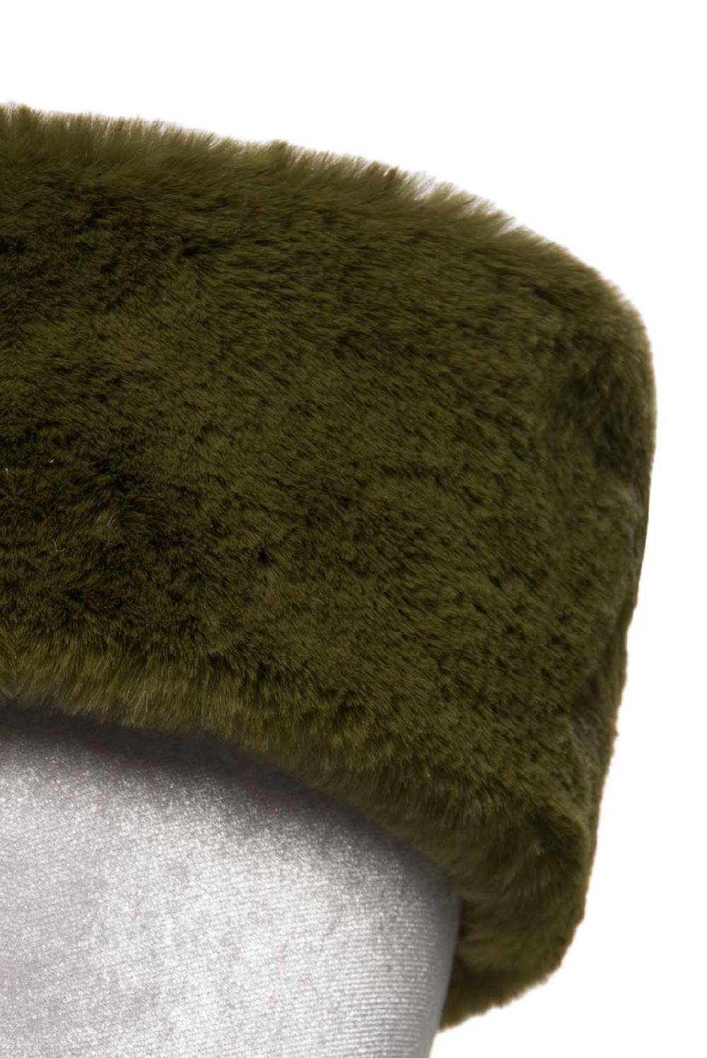 Luisa Beccaria Cerchietto in pelliccia sintetica verde Offerta Pasqua