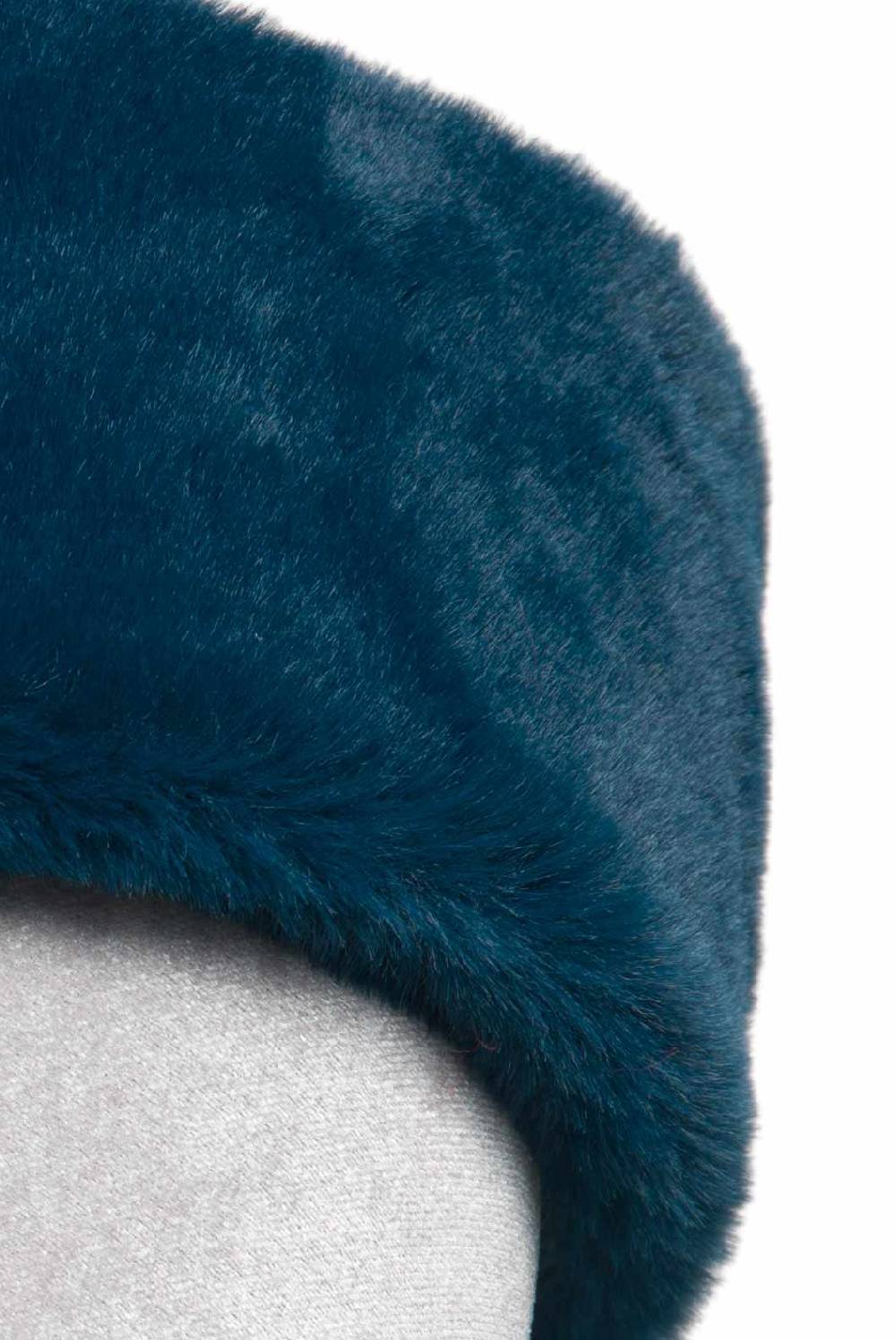 Luisa Beccaria Cerchietto in pelliccia sintetica blu Offerta Giorno del Papà