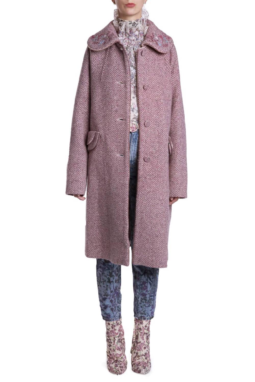 Luisa Beccaria Abito dritto in jacquard fiori di campo Promozione temporanea