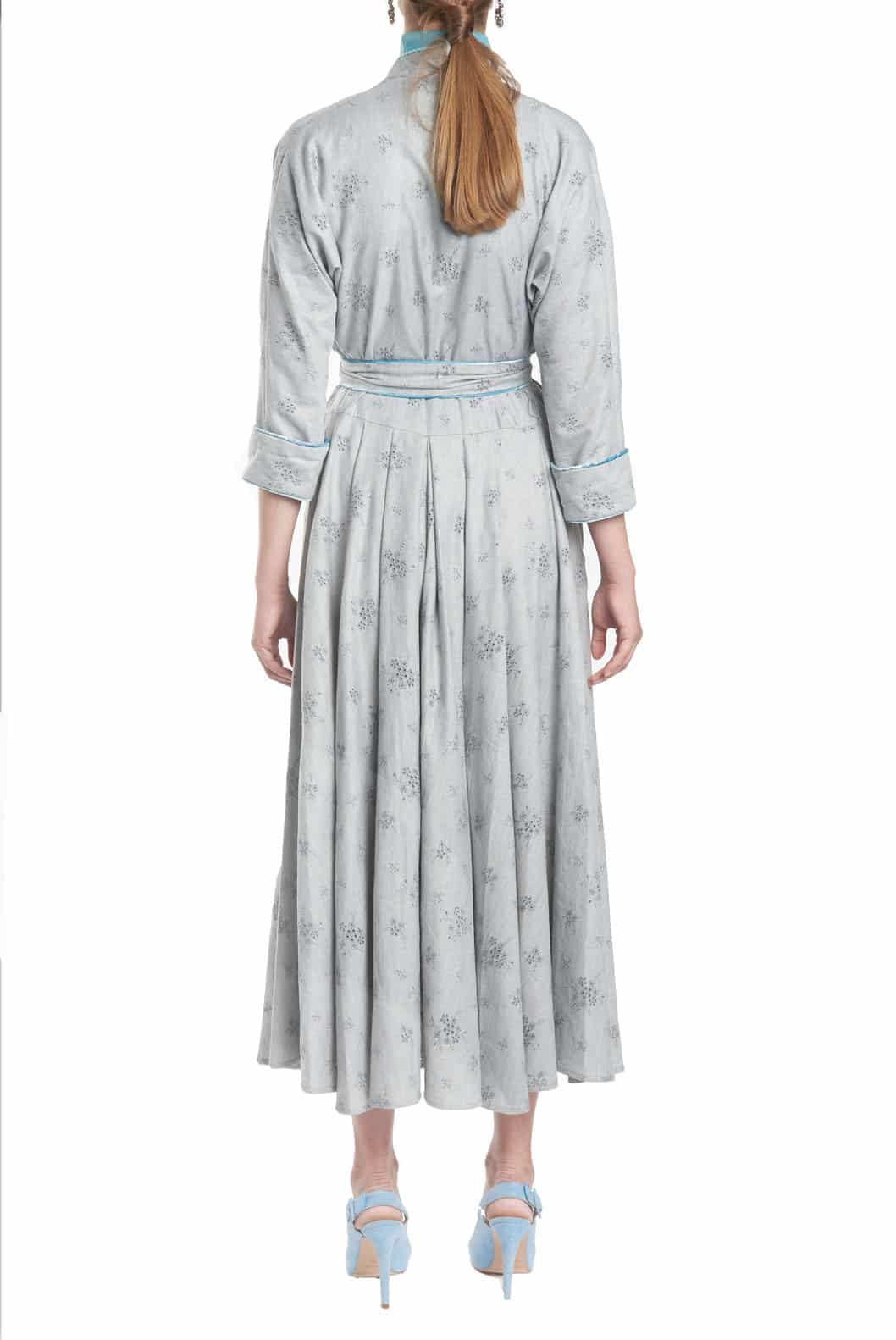 Luisa Beccaria Abito a portafoglio in cotone ricamato Luisa Fino al 50% di sconto