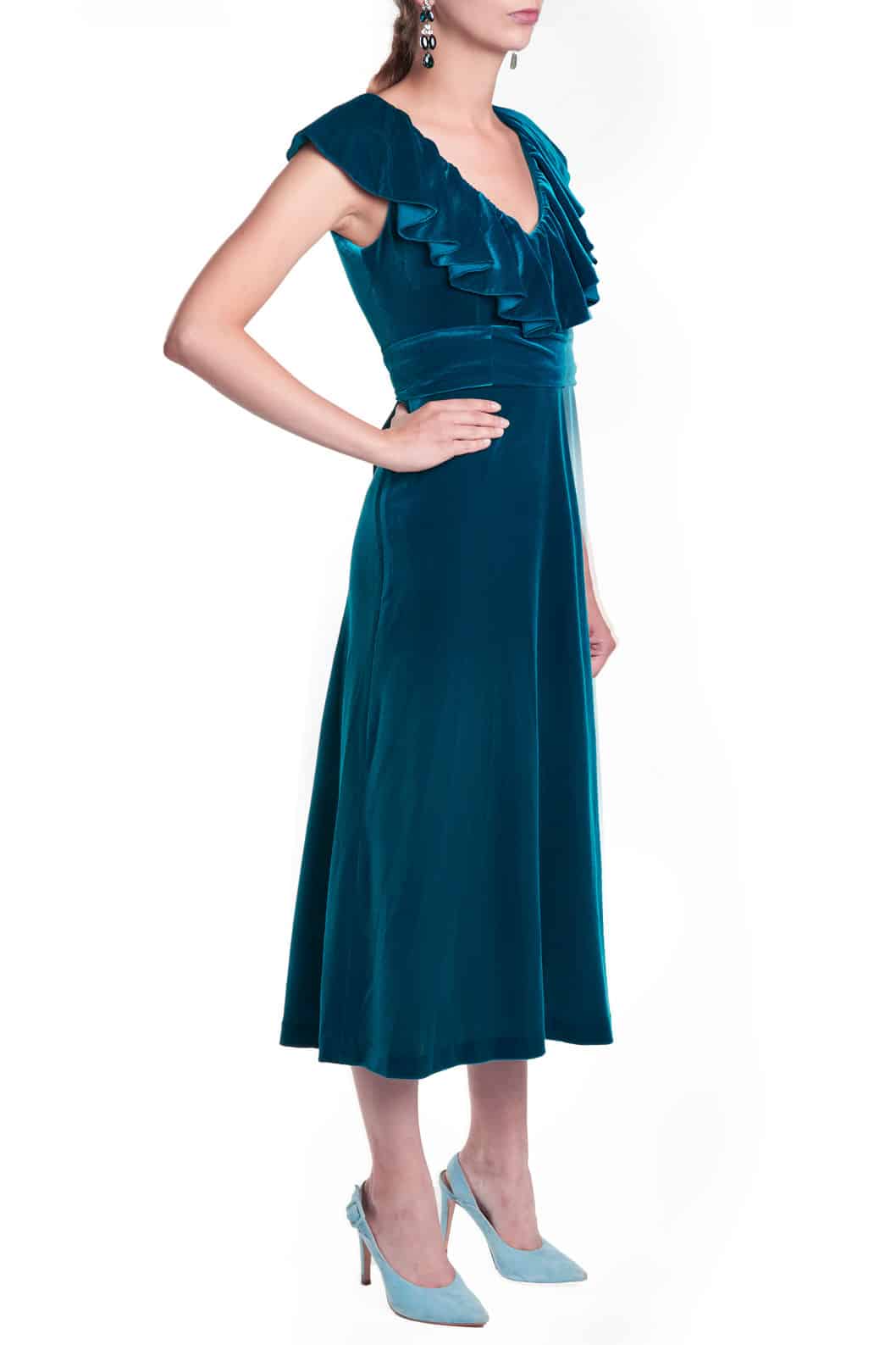 Luisa Beccaria Abito in velluto elasticizzato Only for today