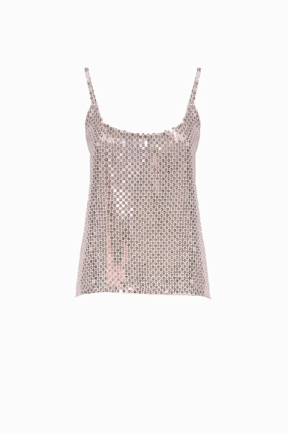Luisa Beccaria Canotta con paillettes Discount Store per i nuovi prodotti