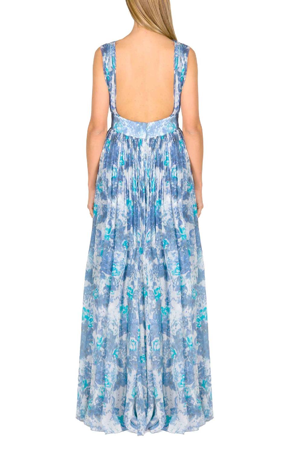 Luisa Beccaria Abito Capri In Chiffon Con Dettaglio Nodo Officina