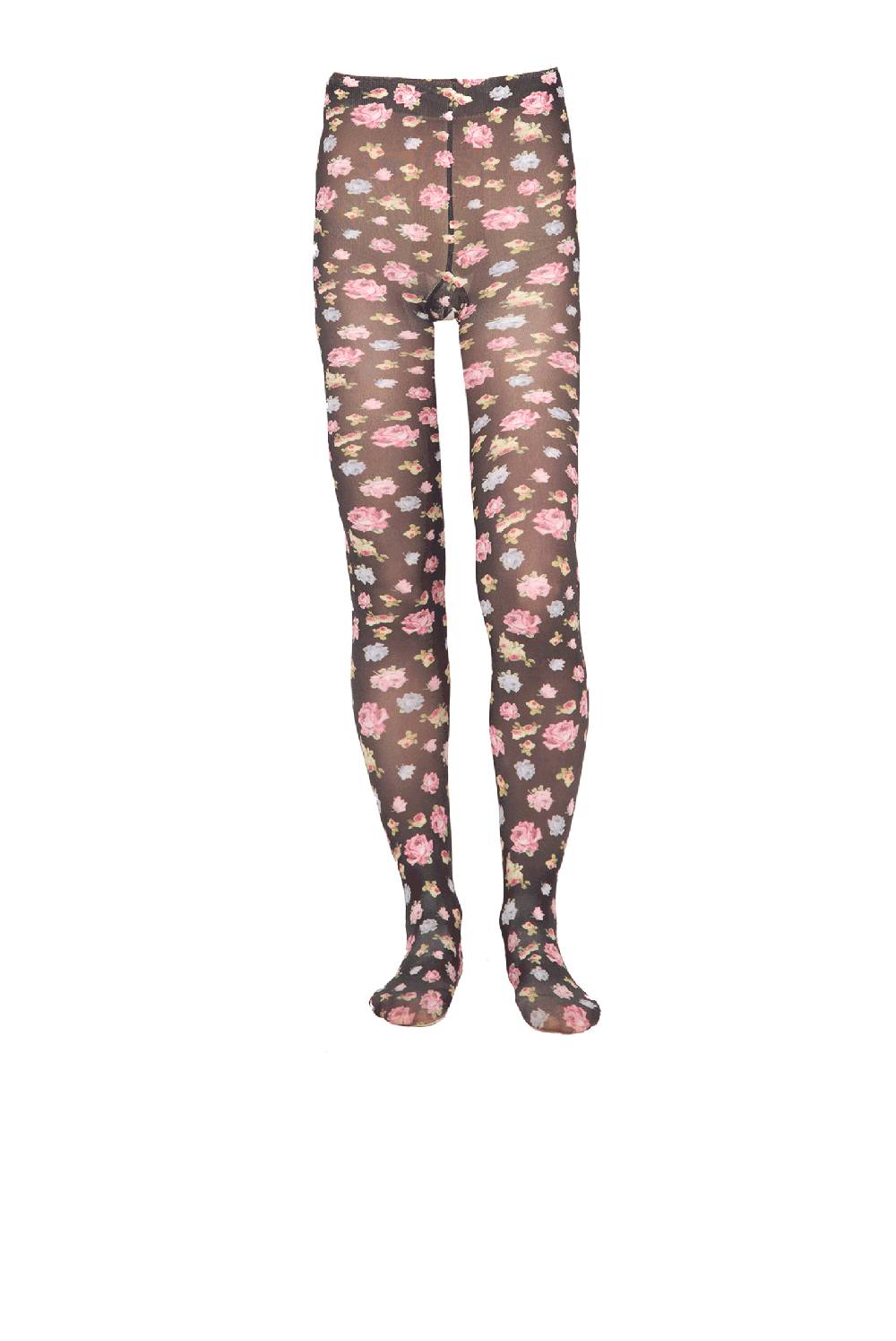 Luisa Beccaria Collant in lycra roselline nere Shopping Online