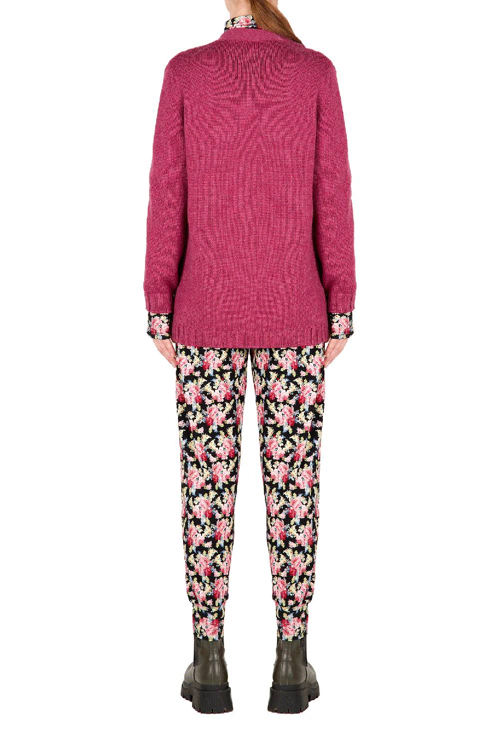 Luisa Beccaria Cardigan in lana ritorto Sconto