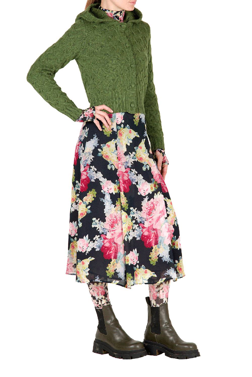 Luisa Beccaria Cardigan in lana a trecce I Più Venduti