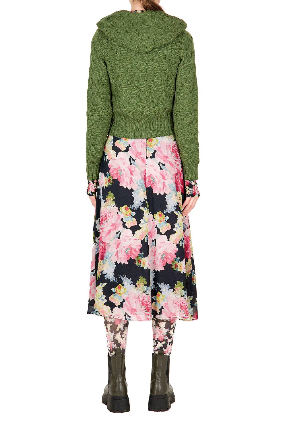 Luisa Beccaria Cardigan in lana a trecce I Più Venduti