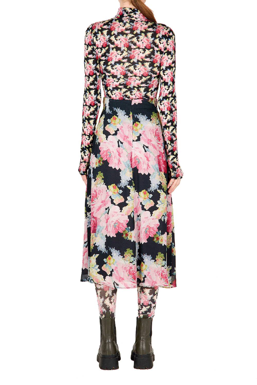 Luisa Beccaria Gonna in crepe floreale Vendite Flash