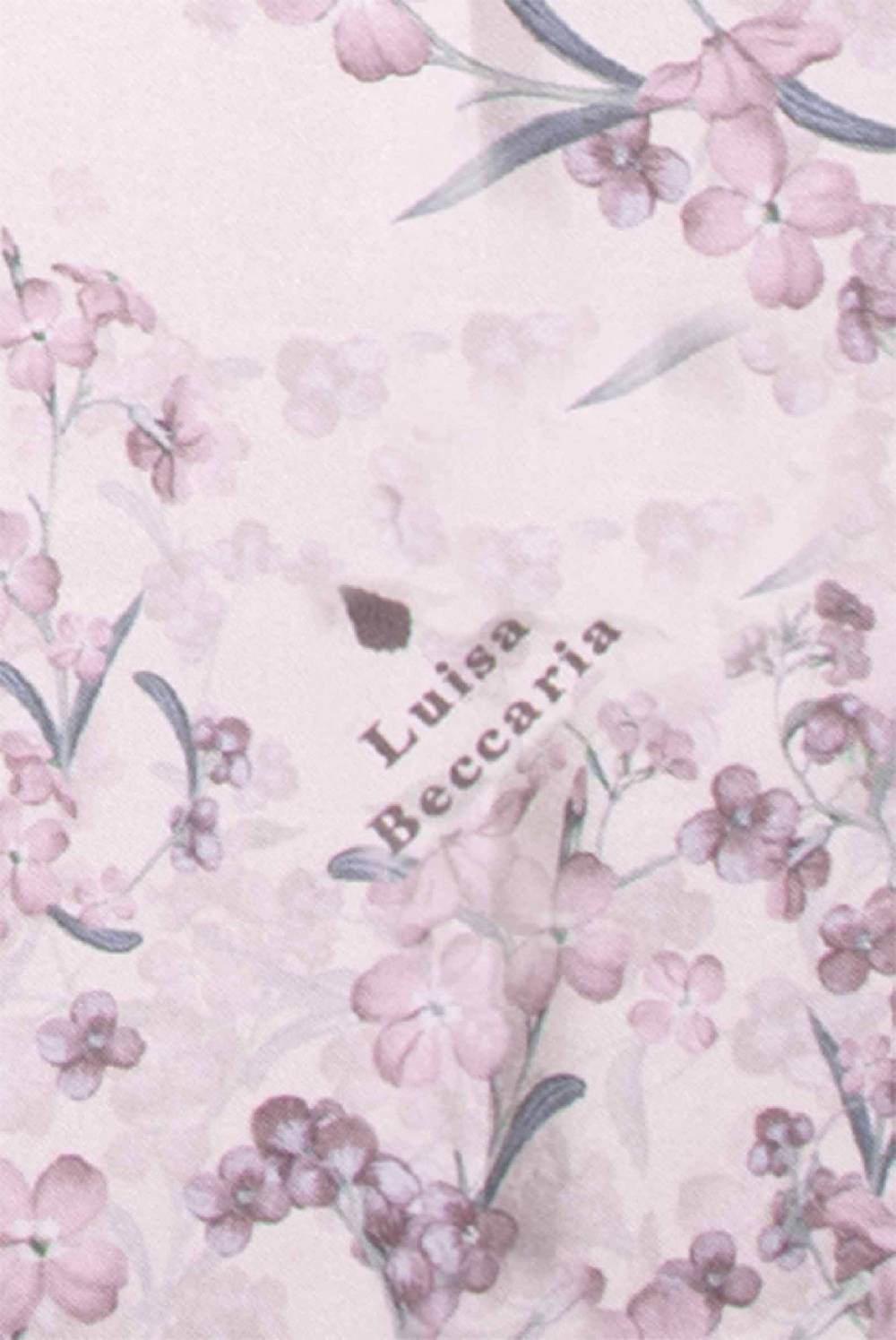 Luisa Beccaria Sciarpa in Seta Stampa Piccoli Fiori Grande vendita