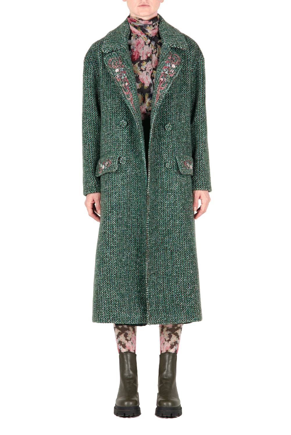 Luisa Beccaria Cappotto ricamato Shopping online