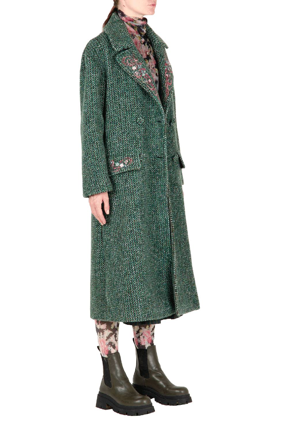 Luisa Beccaria Cappotto ricamato Shopping online