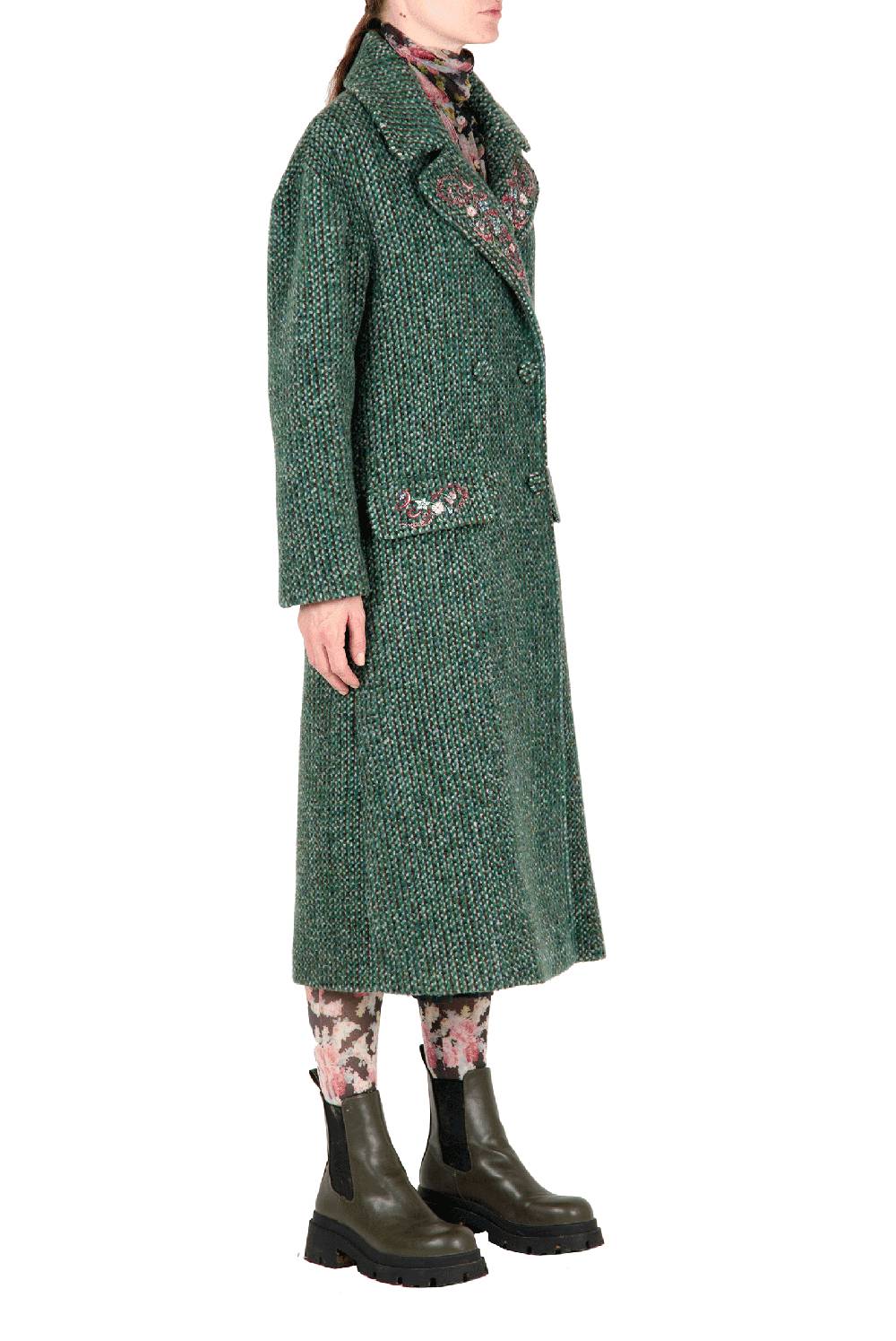 Luisa Beccaria Cappotto ricamato Shopping online