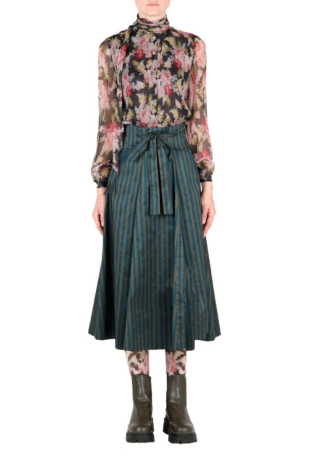 Luisa Beccaria Camicetta in chiffon floreale Cyber Monday