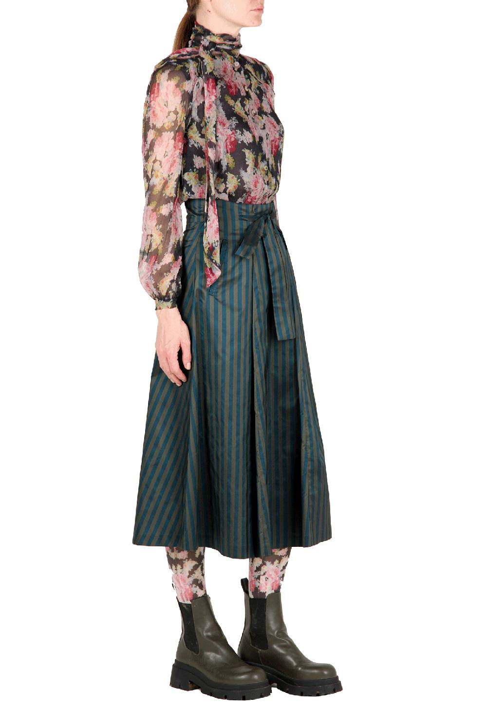 Luisa Beccaria Camicetta in chiffon floreale Cyber Monday