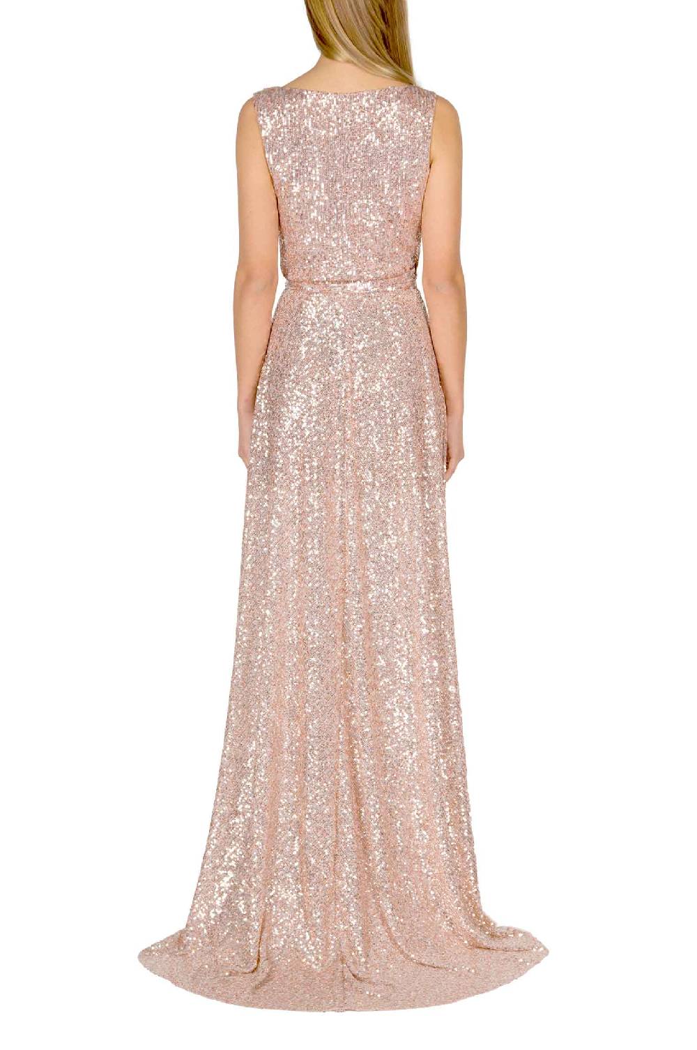 Luisa Beccaria Abito a portafoglio con paillettes rosa Latest fashion