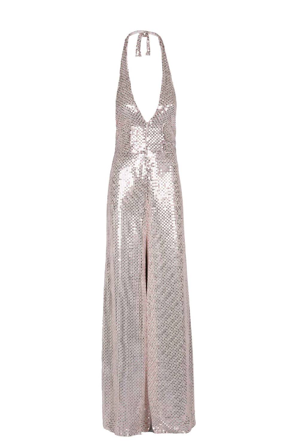 Luisa Beccaria Tuta Meck Halter con paillettes Offerta temporanea