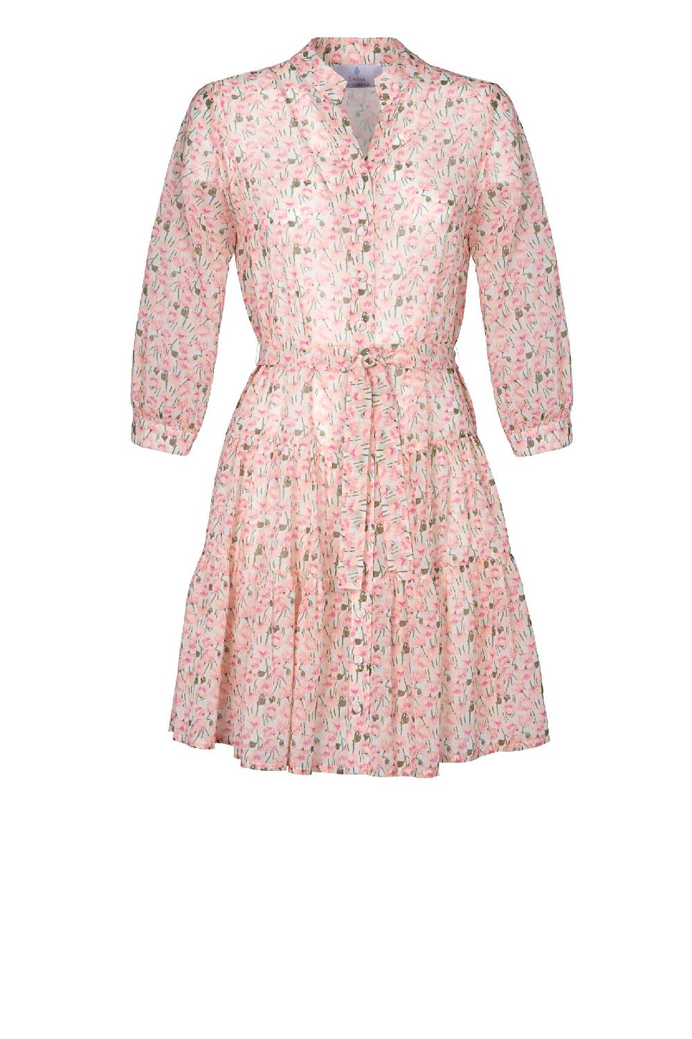 Luisa Beccaria Mini abito rosa Papaveri in cotone Bestseller