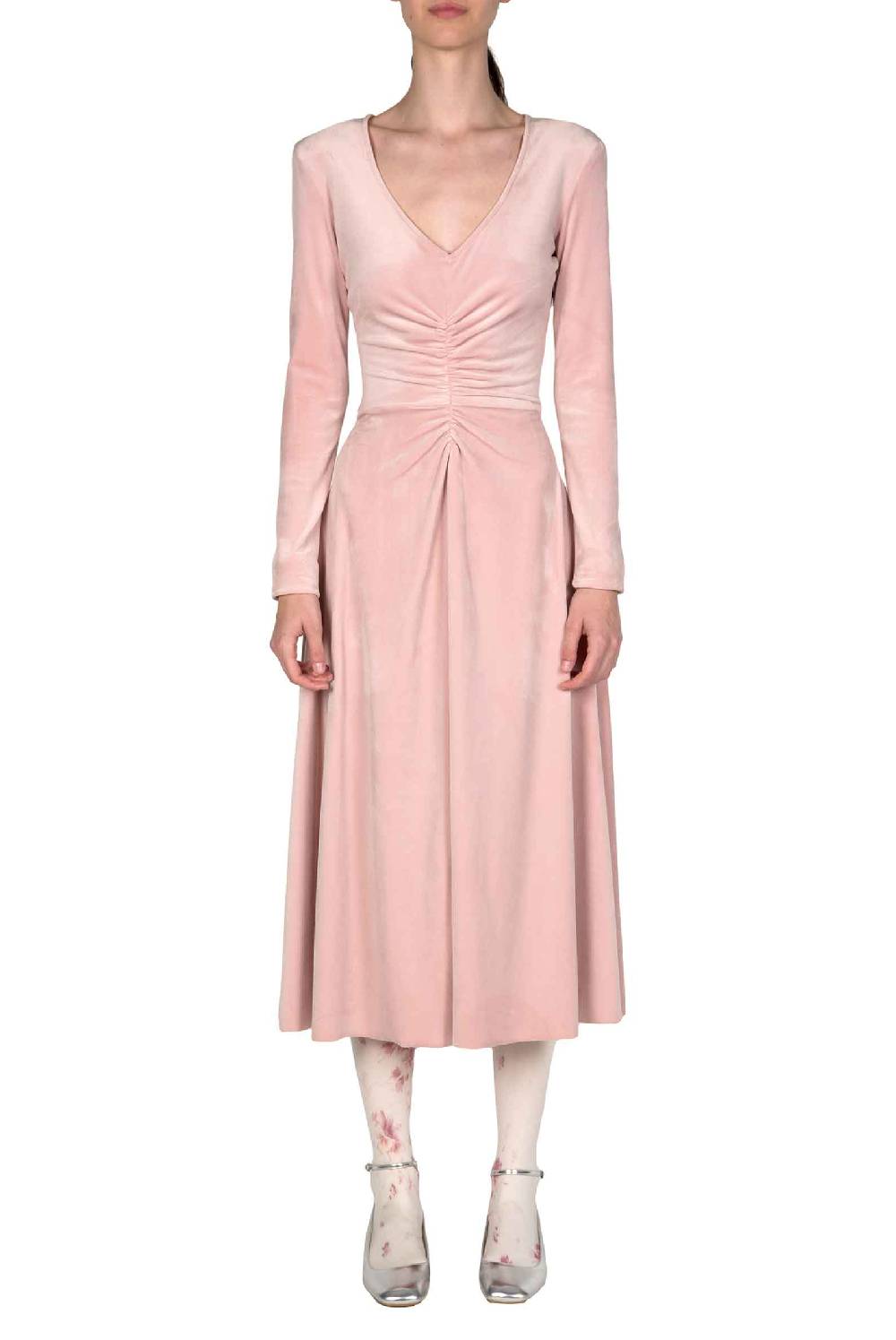 Luisa Beccaria Abito longuette con volant Flash Sale