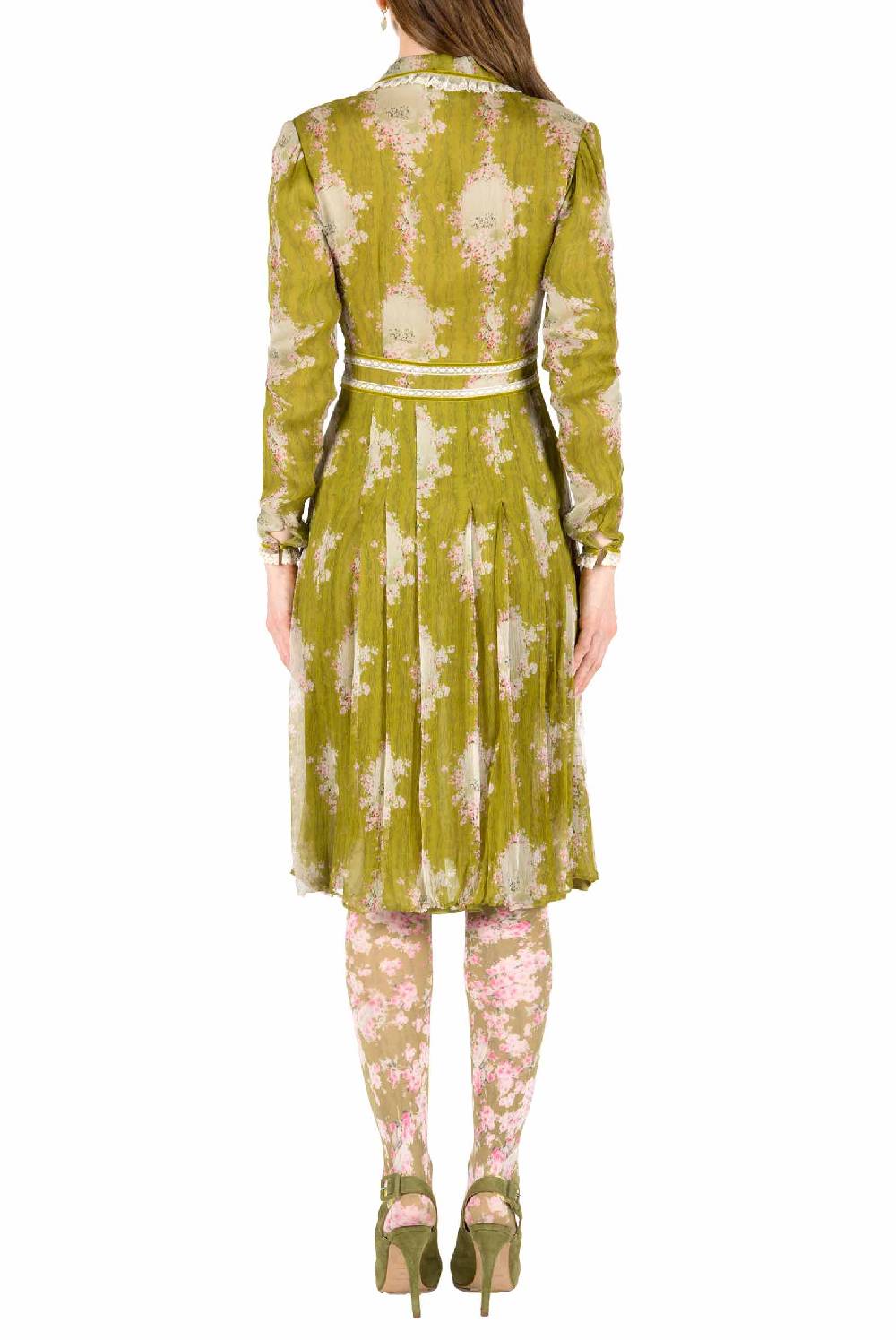 Luisa Beccaria Cerchio Di Rose Abito In Chiffon Girocollo Offerta San Valentino