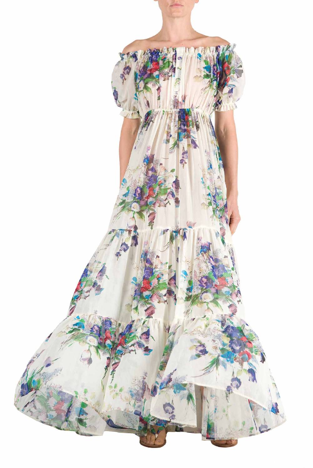 Luisa Beccaria Abito stampato con bouquet floreale Lightning offer