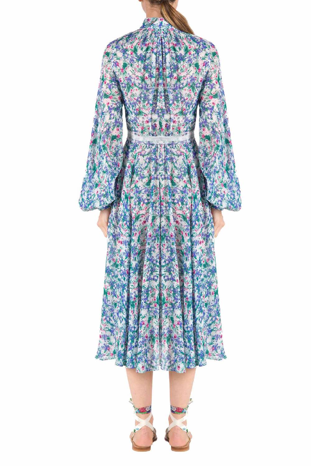 Luisa Beccaria Abito in georgette Carla Maria con stampa floreale Bestseller
