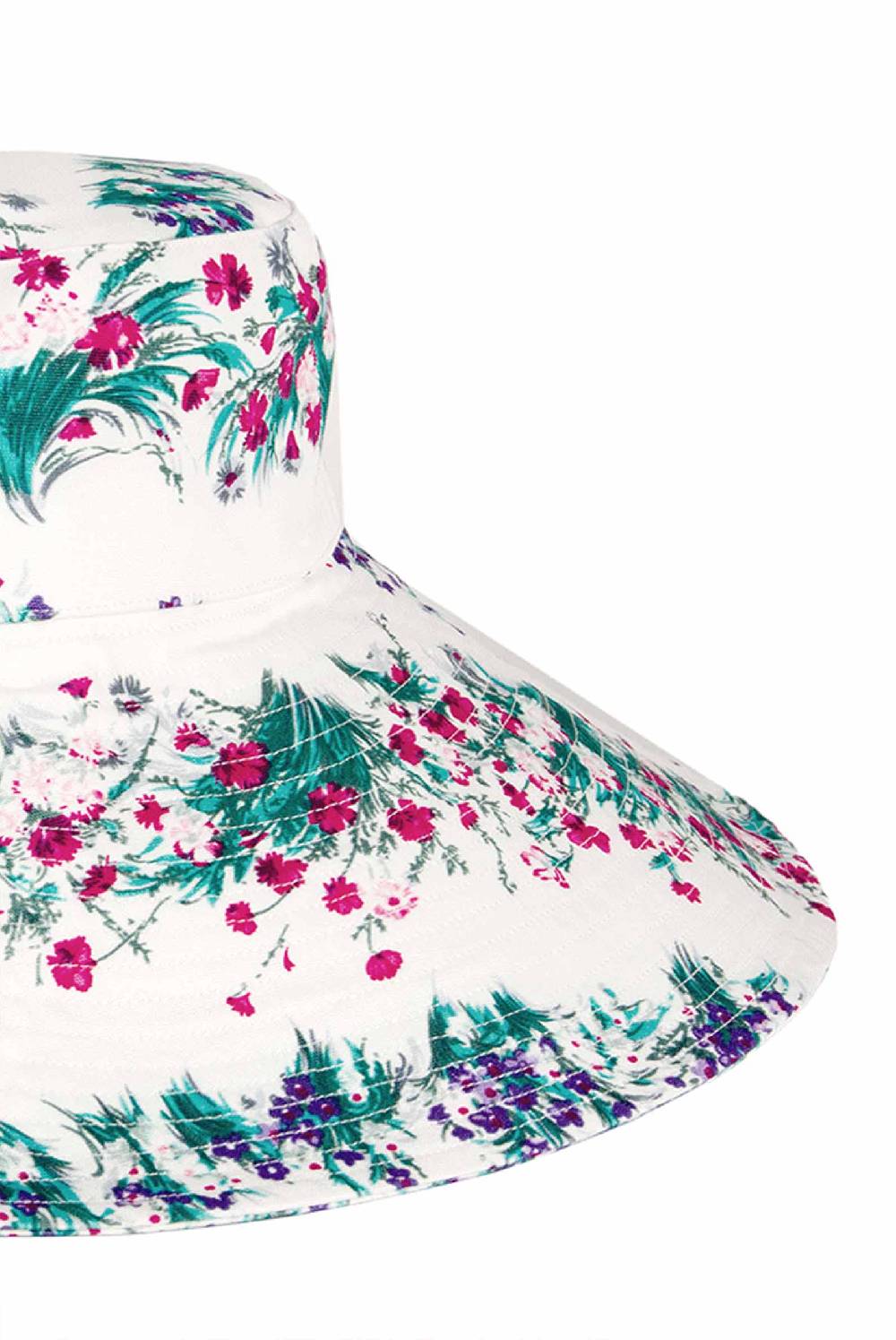 Luisa Beccaria Cappello in cotone floreale Enormi risparmi