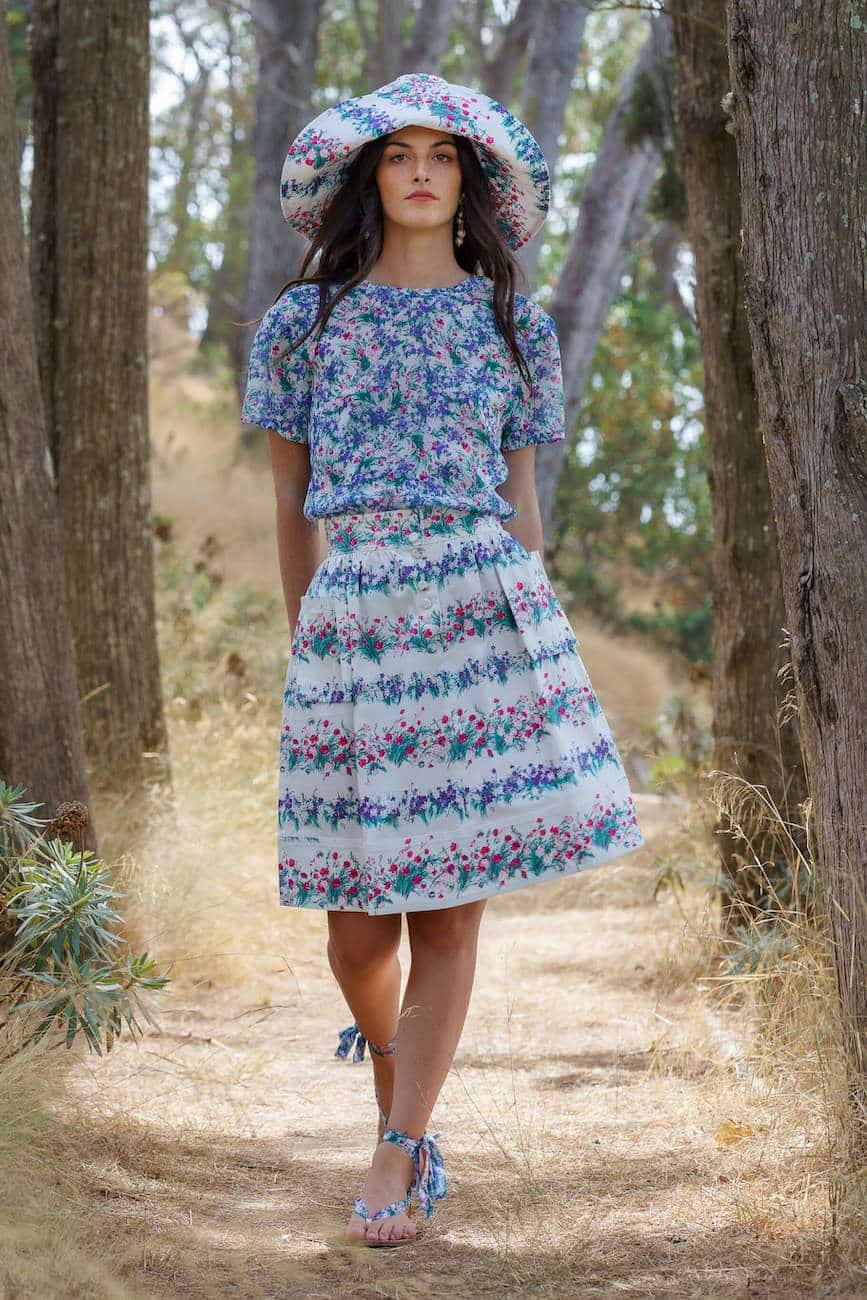 Luisa Beccaria Cappello in cotone floreale Enormi risparmi