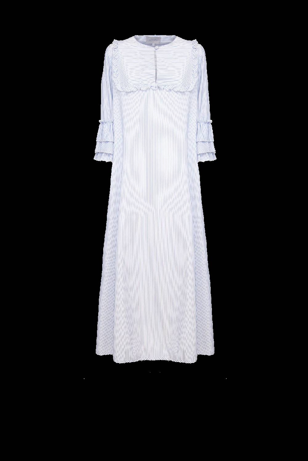 Luisa Beccaria Abito caftano a righe blu / bianche Fino al 60% di sconto