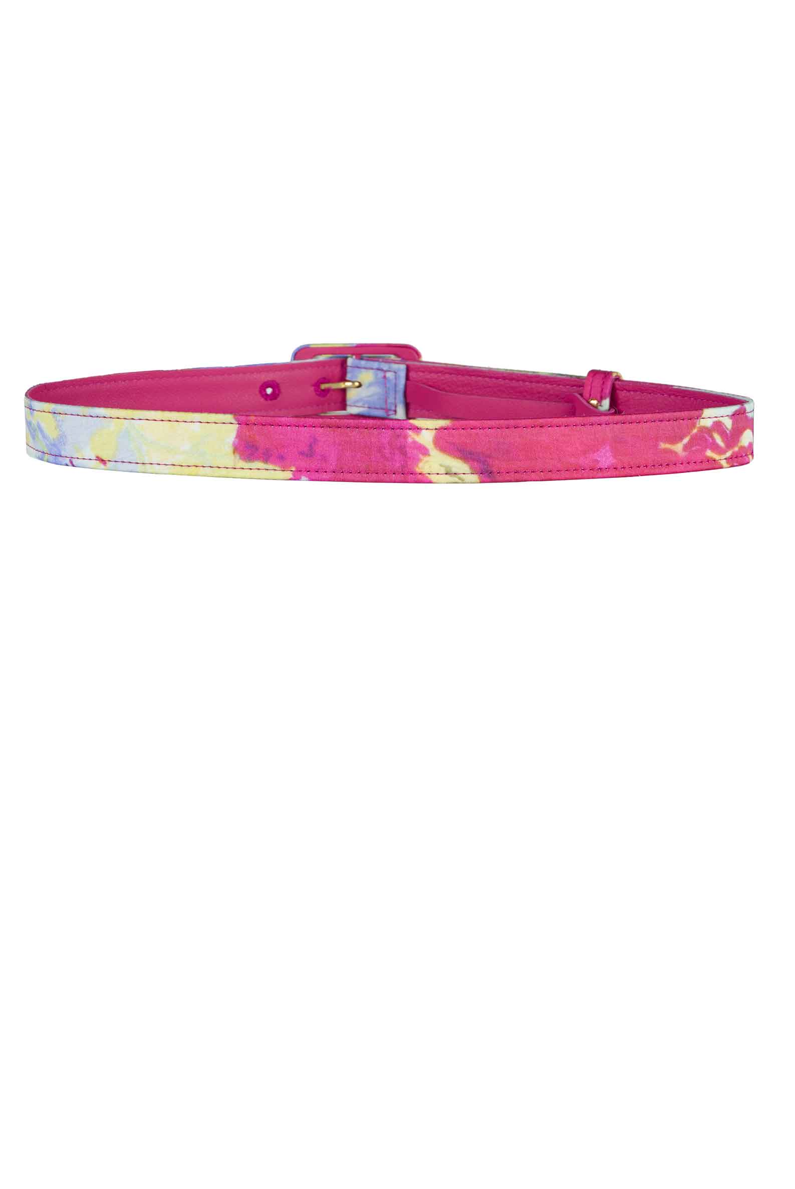 Luisa Beccaria Cintura in cotone stampato con fiori astratti 50% di sconto con spedizione gratuita