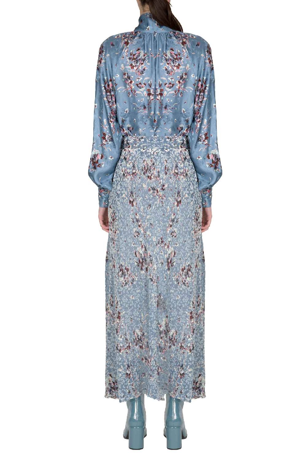 Luisa Beccaria Camicia Flower Storm con dettaglio fiocco Fino Al -60%