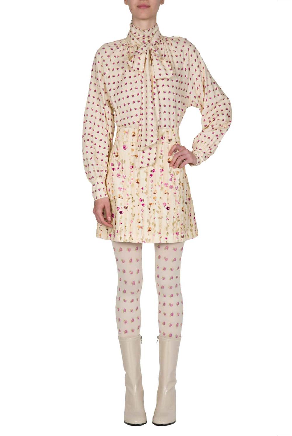 Luisa Beccaria Camicia Vintage Buds Con Dettaglio Fiocco Online