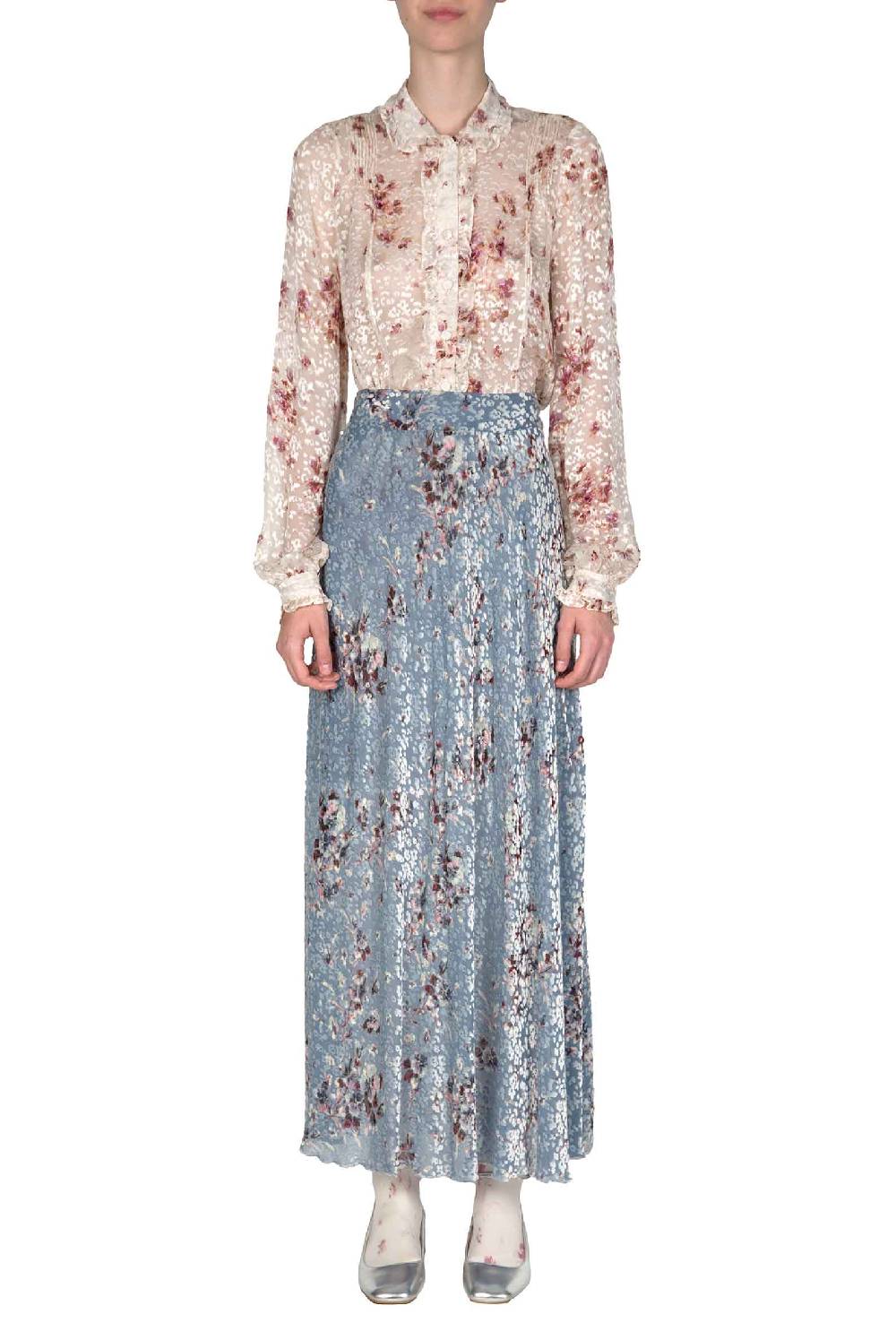 Luisa Beccaria Camicia Dèvorè Stampa Flower Storm Saldi
