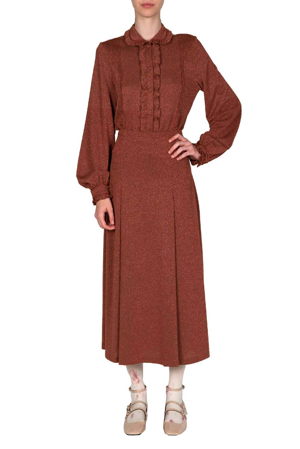 Luisa Beccaria Camicia in jersey lurex Hotsell