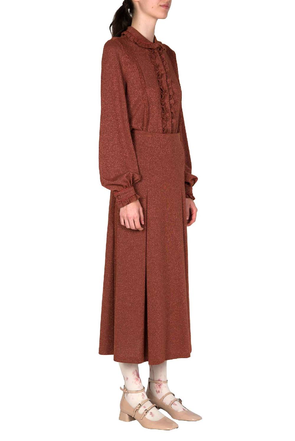 Luisa Beccaria Camicia in jersey lurex Hotsell