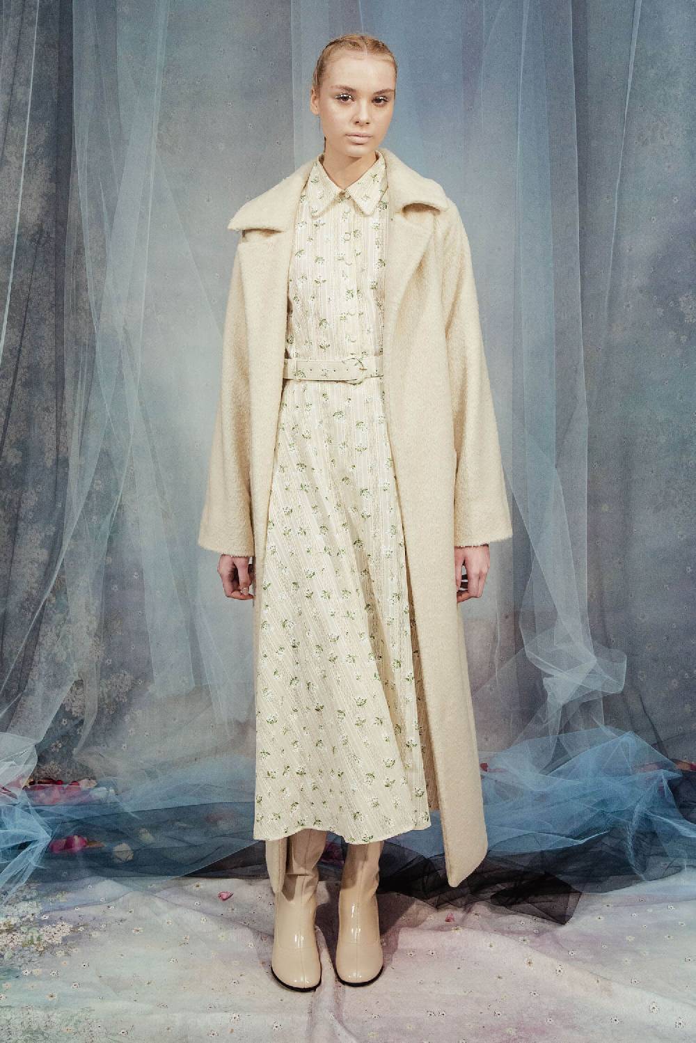 Luisa Beccaria Cintura in jacquard con fiori stampati in cotone Offerta speciale